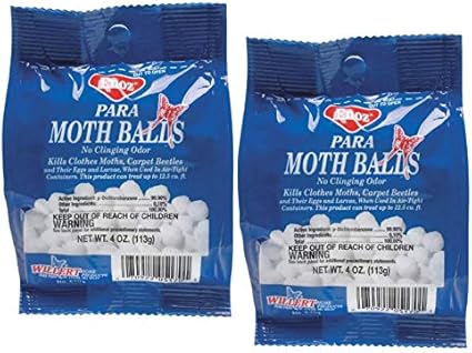 para Moth Balls Kills Clothes Moths and Carpet Beetles