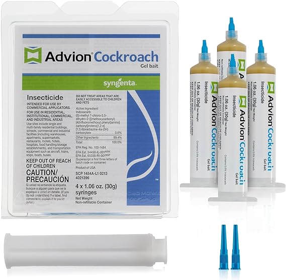 Advion Cockroach Gel Bait Tubes For  Roach Insect Pest Control