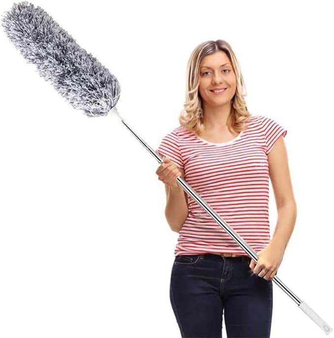 DELUX Microfiber Feather Duster Extendable Duster