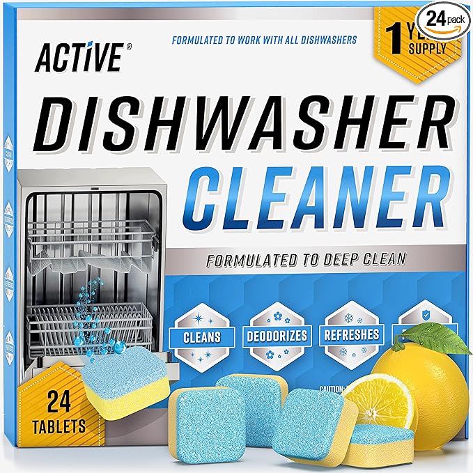 Dishwasher Cleaner And Deodorizer Tablets for Dish Washer Machine