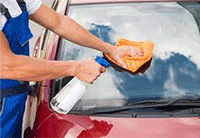 How to clean the windscreen's exterior