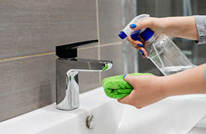 How to remove limescale from taps