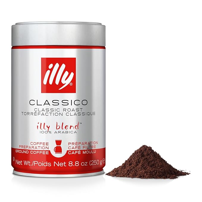 Illy Classico Ground Drip Coffee With Notes Of Chocolate