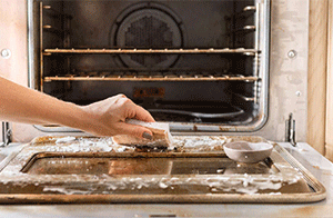 Is it ok to clean the oven with baking soda?