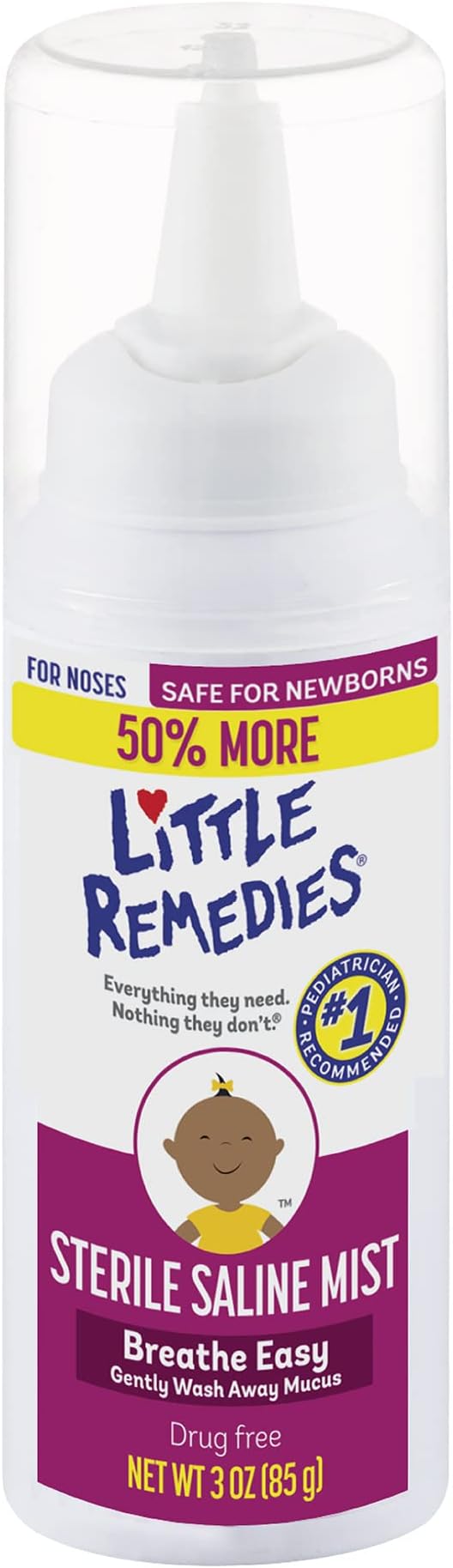 Little Remedies Sterile Saline Nasal Mist For Baby