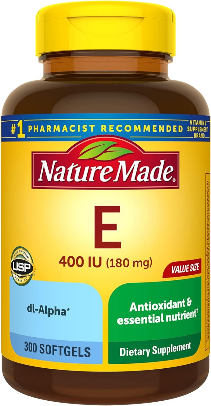 Nature Made Vitamin E Dietary Supplement for Antioxidant Support