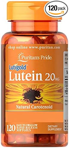 Puritan's Pride Lutein with Zeaxanthin Softgels Supports Eye Health