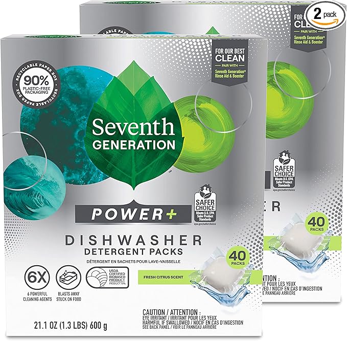 Seventh Generation Power Plus Dishwasher Detergent Packs