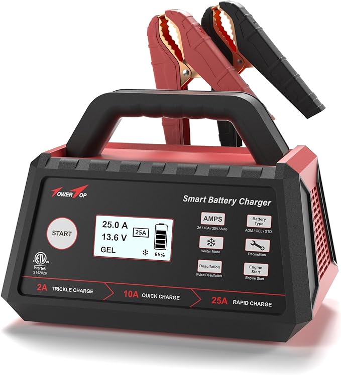 TowerTop Smart Car Battery Charger with Engine Start