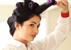 Using Hair Rollers