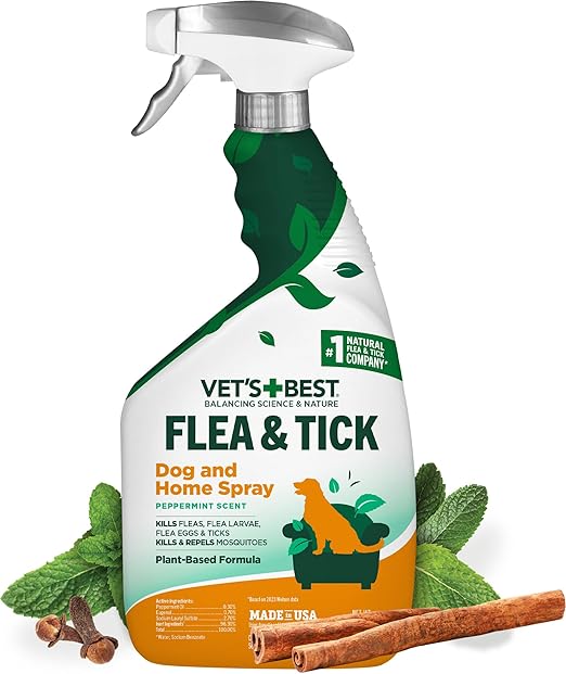 Vet's Best Flea & Tick  Peppermint Oil Pest Control Home Spray