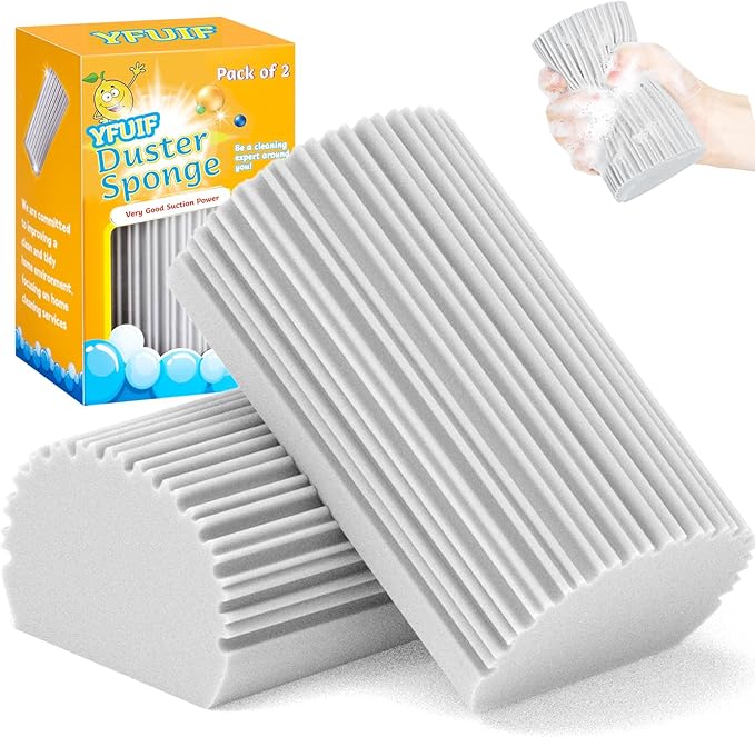 YFUIF Damp Magic Sponge Eraser Baseboard Cleaner Duster